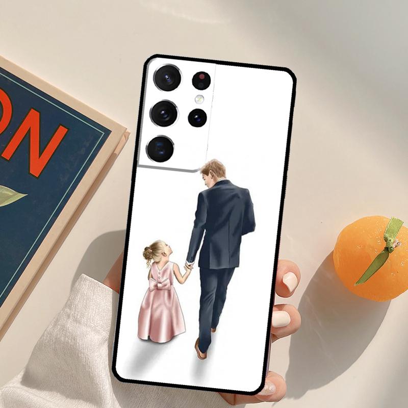 Mom Daughter Girl Son Dad Phone Case For Samsung Galaxy S26 S25 S20 S21 S22 S23 S24 Ultra S10 Plus S25 FE Back Cover
