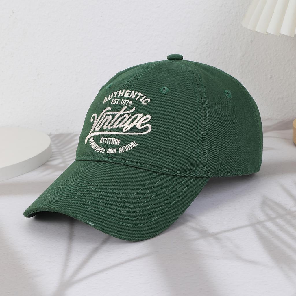 Men's Embroidered Letter Korean Version European and American Style Adjustable Baseball Cap, Daily Casual Outdoor Sports Outfit