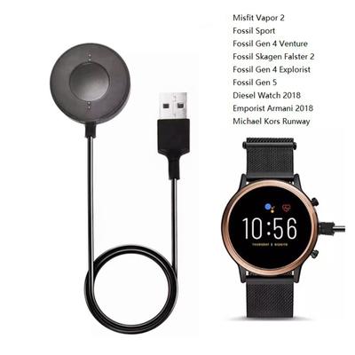 1Pack Smart Watch Charger Portable Magnetic Charging Station Dock W/ USB Charging Cable for Fossil Gen 6 / Gen 4 / Gen 5