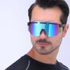 New Colorful Cycling Sunglasses One-piece Large Frame Outdoor Glasses Men And Women's Uv Proof Sports Sunglasses 6053