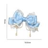 Cute Baby Bows Hair Clip For Kids Girls Solid Color Hairpins Barrettes Handmade Headwear Hair Accessories Princess Lolita Hair Clamp