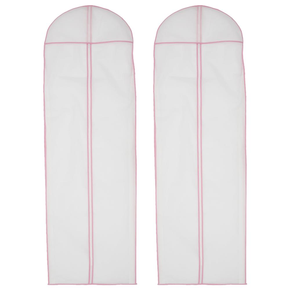 1/2/5Pcs 180cm Wedding Dress Dust Cover Hanging Bridal Garment Dress Clothes Suit Coat Home Storage Bag For Clothes