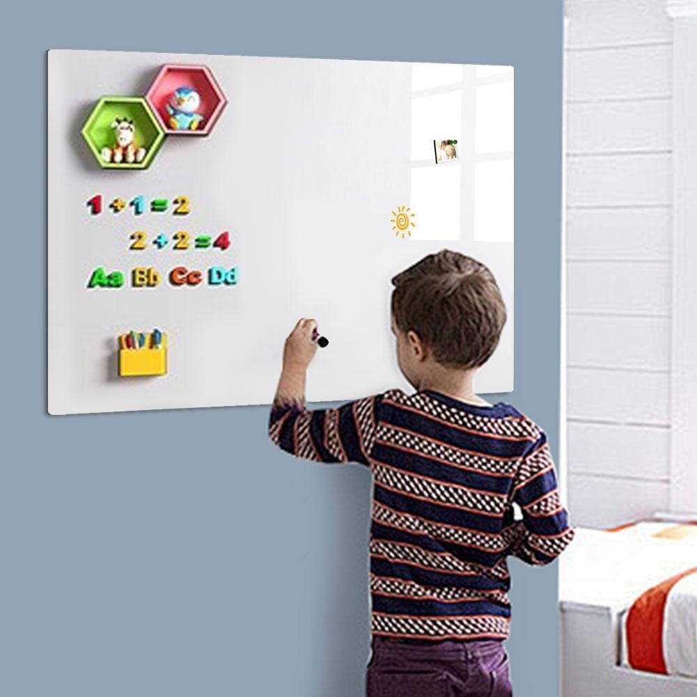 Magnetic White Board Sticker Include Marker Magnet Eraser Wall Dry Erase Board Magnetic Dry Erase Whiteboard for Kid Office Home