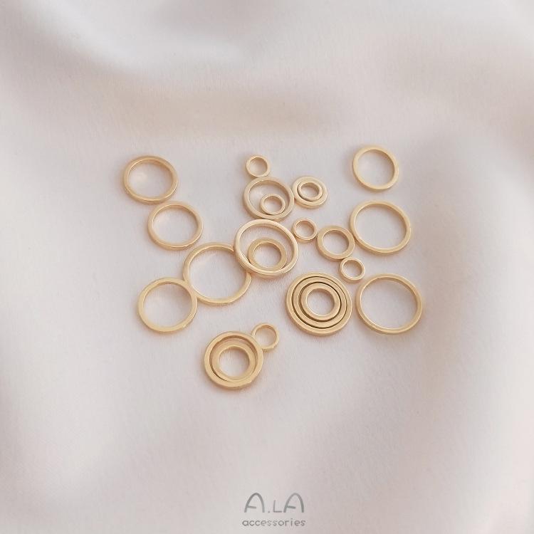 Color-Safe 14K Gold-Filled Jump Rings: DIY Handmade Jewelry Accessories for Bracelets, Necklaces, Earrings, and Crafts