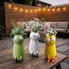 Unique Cat Shaped Flower Vase Aesthetic Quirky Cat Planter Creative Art Cat Bud Vase  Office Decor