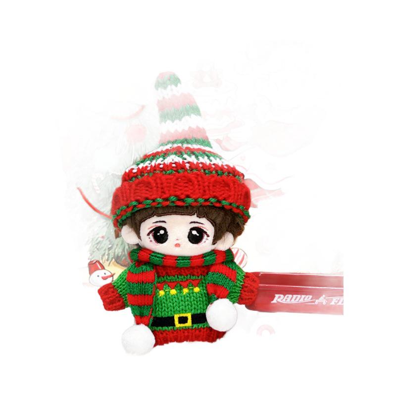 Labubu Christmas Outfits for 17cm Vinyl Dolls - First & Second Gen Accessories