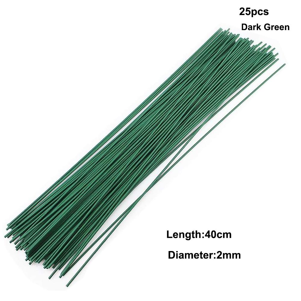 30 Yard 12MM páska s květinovým stonkem Živůtek Knoflíková dírka Umělá květinová tyčinka Květinářství Zelené pásky Nylonové květinové potřeby
