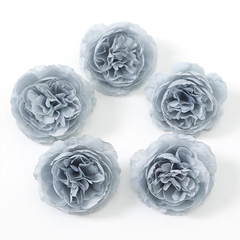 5/10Pcs 7.5cm Silk Peony Artificial Flowers Heads for Home Party Wedding Decor Accessories Garden Crafts Manual Christmas Wreath