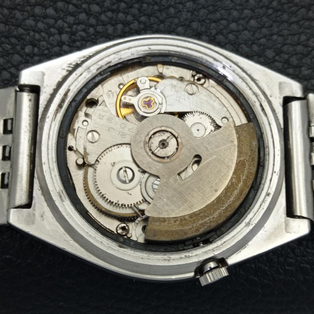 GENUINE VINTAGE SEIKO 5 AUTOMATIC 7019A JAPAN MENS BLACK DIAL WATCH a701903-5 R207-a701903