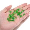 50pcs 100pcs DIY Acrylic Green Leave Pendants Charms Plastic Flower Leaf Loose Beads for Earrings Wedding Hair Jewelry Findings