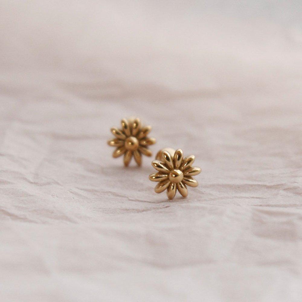 J.Lauren Antique Flower Surgical Steel Piercing P0399