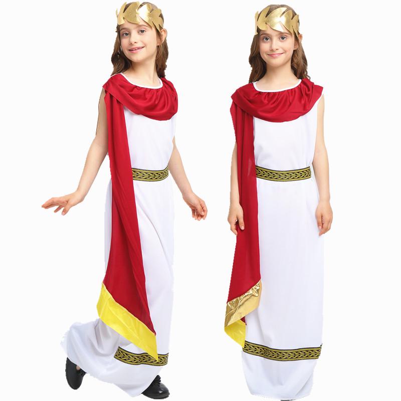 Costumi da gioco di ruolo per bambini: Atena Greca Antica e Principessa Romana