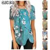 Women's Fashion Casual Short Sleeve O-Neck Blouses & Shirts