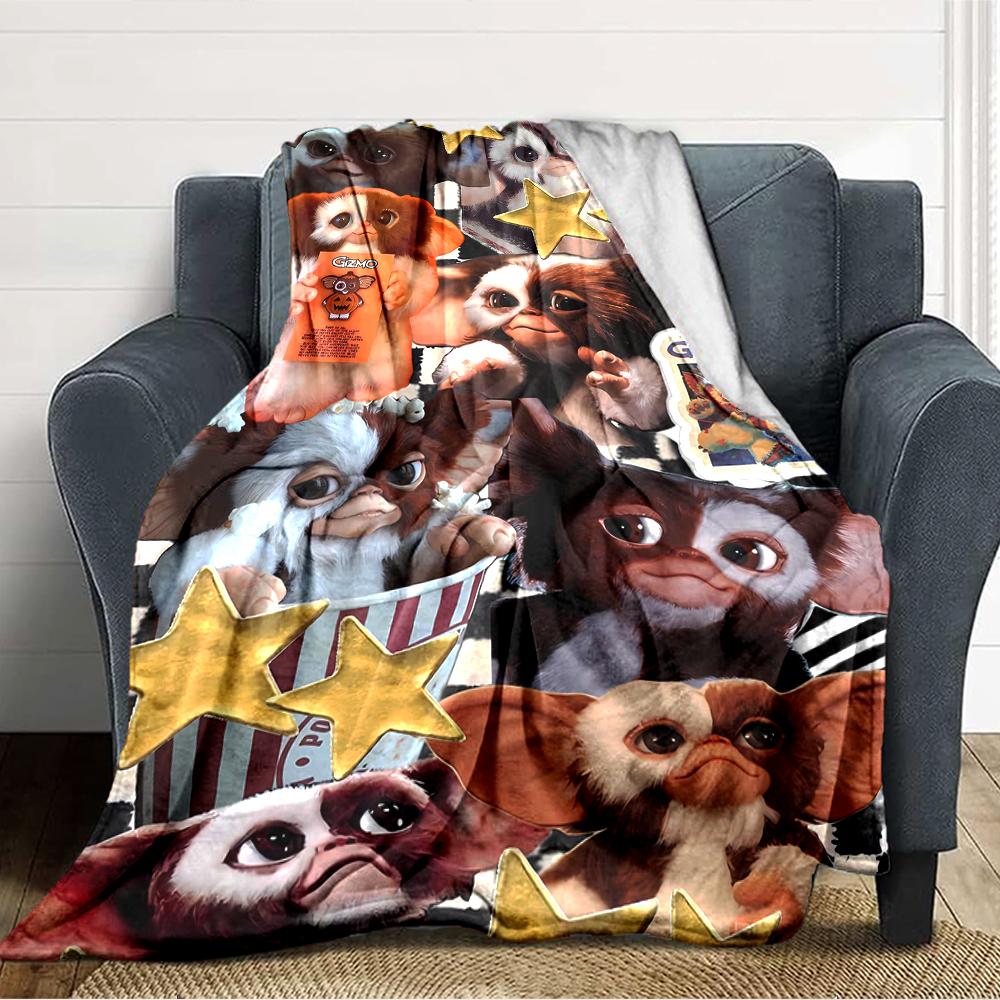 1pc Gremlin1 Blanket, Gift, for Men and Women, Soft Blanket, Good for Sofa Bed Couch Travel, Lightweight Flannel Blanket