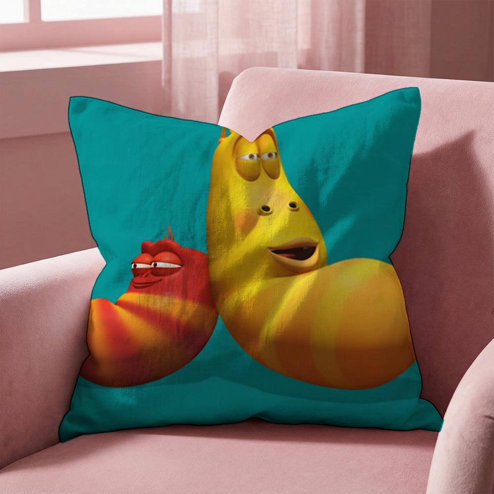 Funny L-Larva Cushion Cover Multi-Scene Pillow Cover for Home & Car - Reversible, Soft & Durable for Daily Use