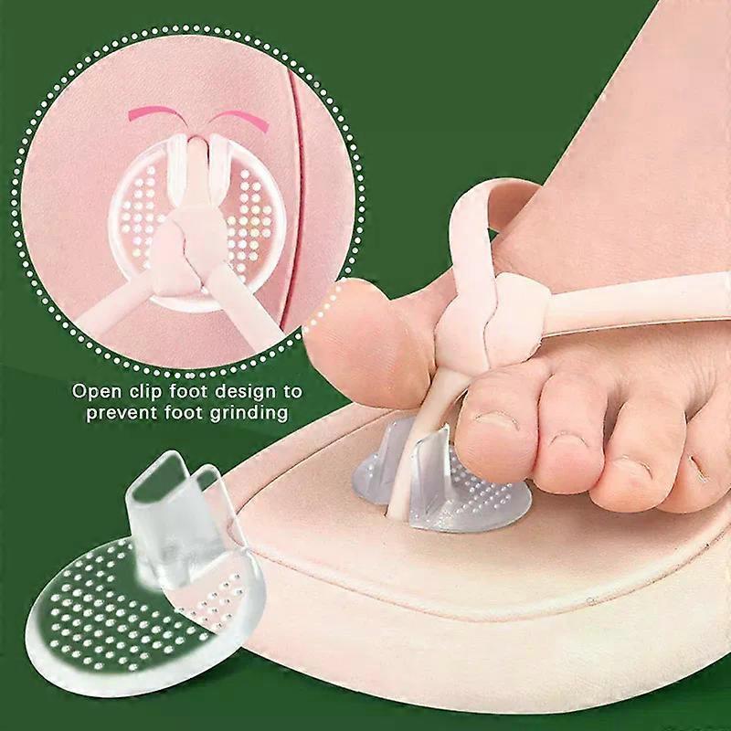 Cuscini in Silicone Flip Gel Pad Piccoli Punti Rotondi Antiscivolo Infradito GEL Antiscivolo Trasparenti Cuscinetti per Avampiede Protezioni per Dita dei Piedi