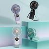 2024 New Fan Portable Handheld Fold Office Desktop Multifunctional Folding Double Battery 3600mAh Electric Fan with Neck Lanyard