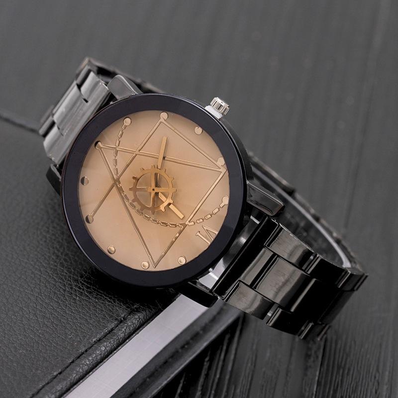 Steel Strap Gear Watch Fashion Couple Gift Simple Casual Elegant Practical And