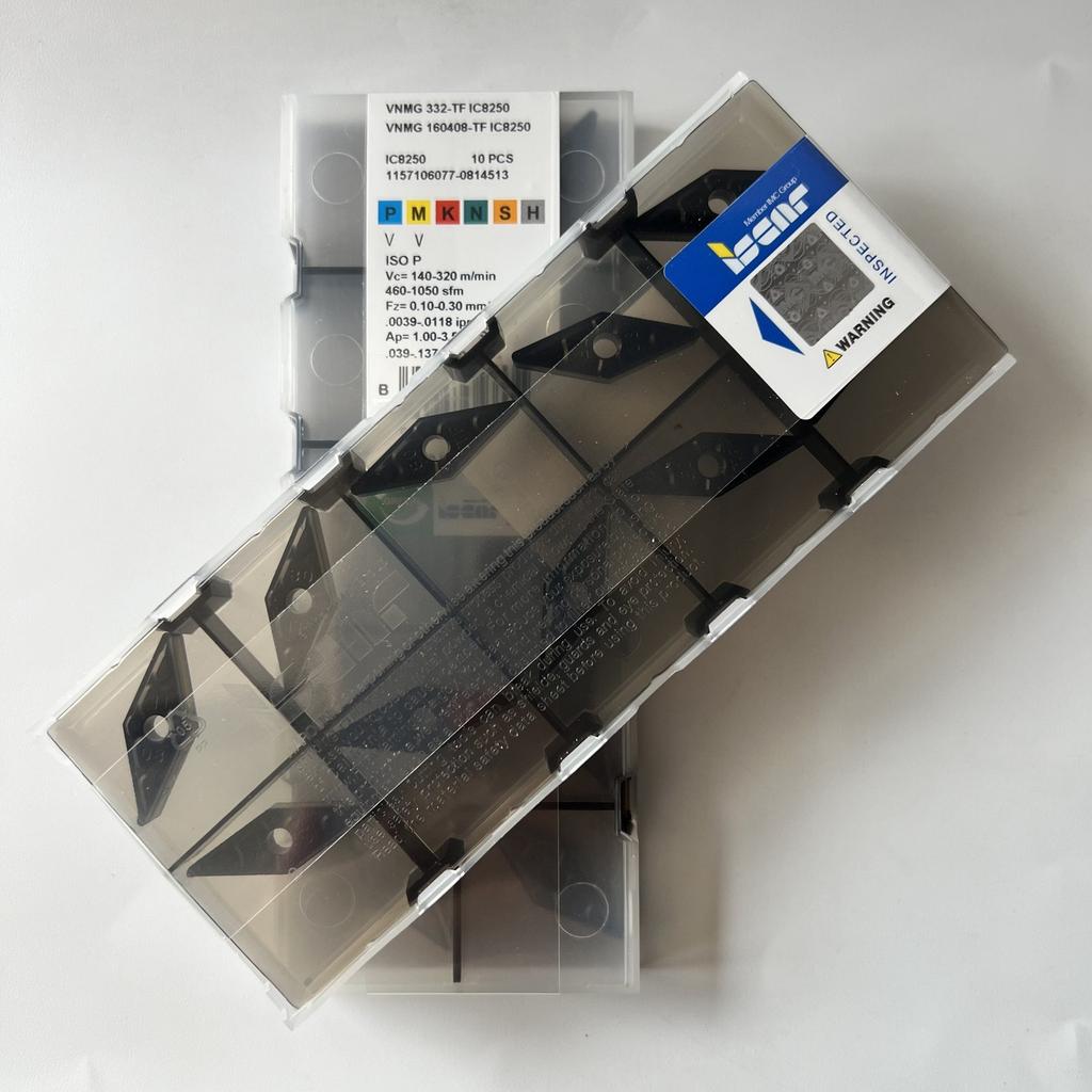 ISCAR / VNMG160408-TF IC8250 / Industrial indexable carbide inserts 10 Pcs