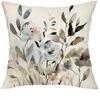 Neutral watercolor floral pattern printing pillowcase living room sofa cushion cover home bedroom room decoration 45x45cm