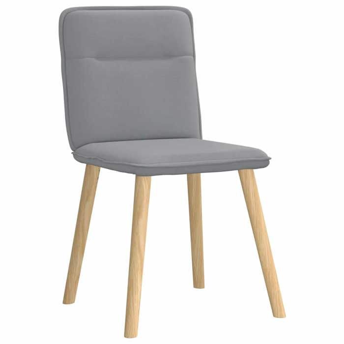 VidaXL Chaises à manger lot de 6 gris clair tissu, chaise, chaise de salon, chaise d'accent, chaise de cuisine, siège de 3315590