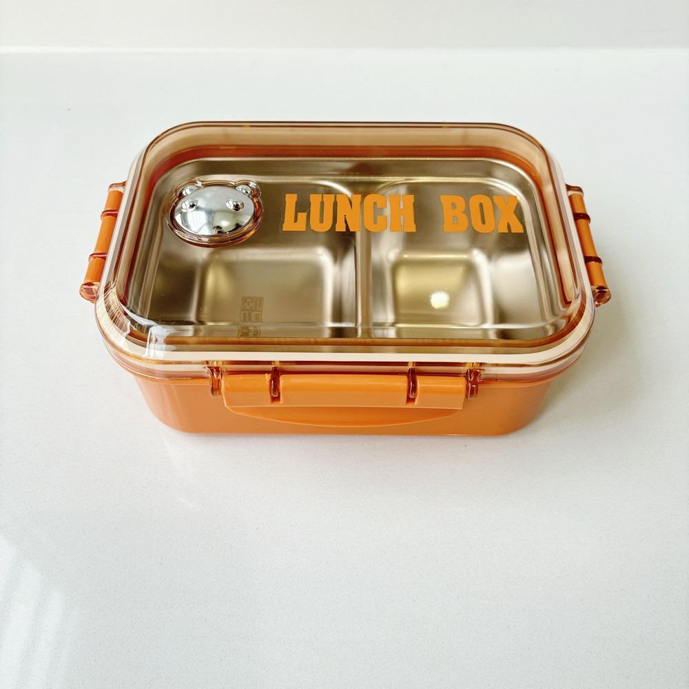 Plastic Lunch Box with Compartment Insulation Lunch Box Food Storage Container School Children