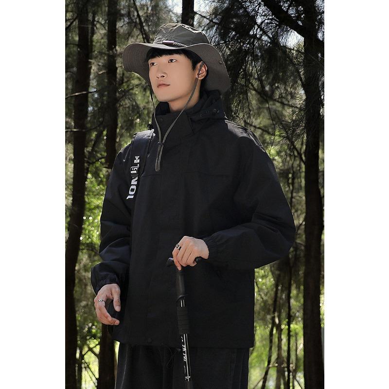 Spring and Autumn Jackets Men's and Women's Jackets Removable Windproof and Waterproof Mountaineering Suits Travel Suits Mountain Climbing Jackets