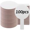100 Pieces Dry Erase Answer Paddles Handheld Double Sided Paddles Mini White Boards Small White Board Dry Erase Signs