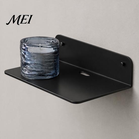 Sturdy Floating Shelf for Ornaments 2PCS Small Hanging Shelf, Adhesive-Backed/Hole Punching Installation Space Saving Wall Display Stand Design,