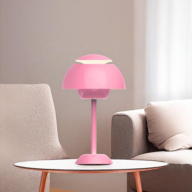 Rechargeable Alloy with ABS Table Lamp 3 Speed Adjustment Indoor Lighting Fixture Flower Bud Desk Lamps Home Decor Night Light