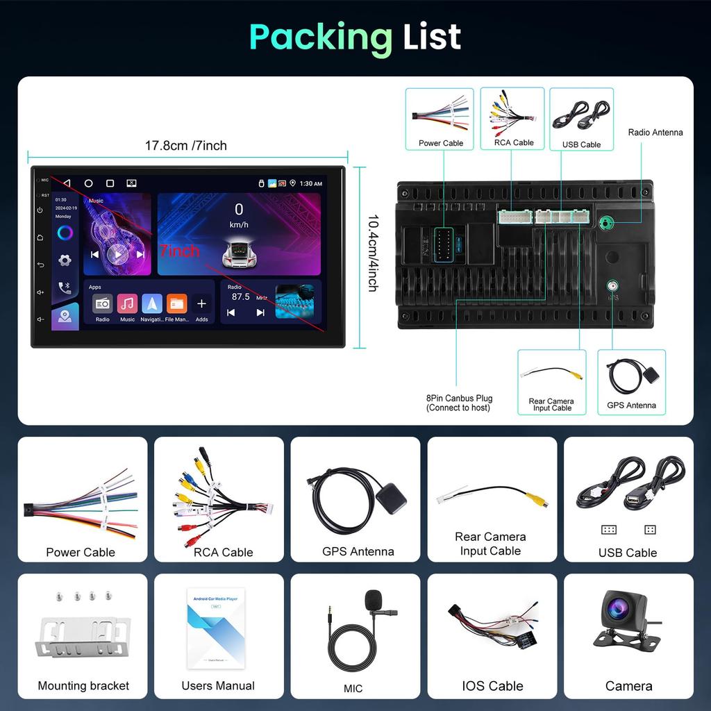 Hodozzy Bilradio Android 4G 64G