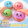 Slepý box knedlík Squishy mačkací hračka, Třpytivý křišťál barevný simulace dušeného buchty, Trendy vtipná žertovná míček pro úlevu od stresu