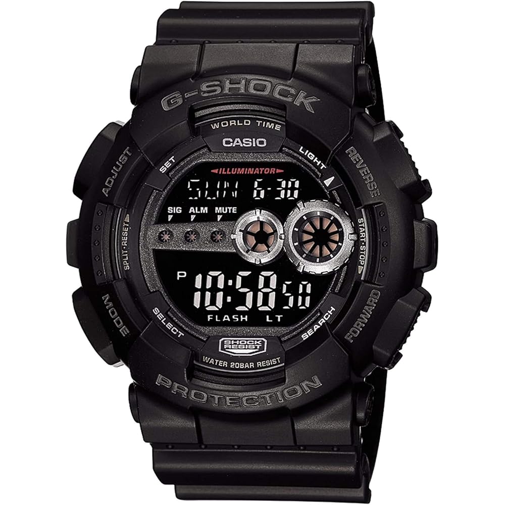 Casio G-Shock GD-100-1B Digital Sports Watch Men s Black Durable Design
