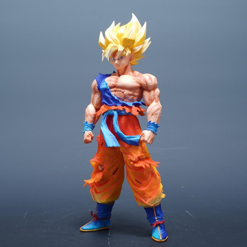 JD Chu Chao Wukong LK Dragon Ball figure three-headed carving replaces Super Saiyan animation peripheral statues and gives gifts.