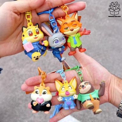 Zootopia Królicza Policjantka Judy Nick Breloczek Postać z Filmu Anime Kolekcjonerski Zawieszka do Plecaka Prezent
