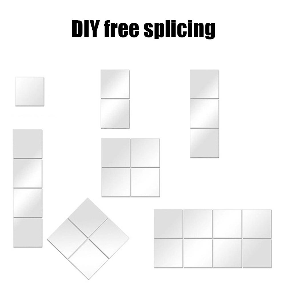 Silver Mirror Sheets 20 X 20 Cm Acrylic Attractive