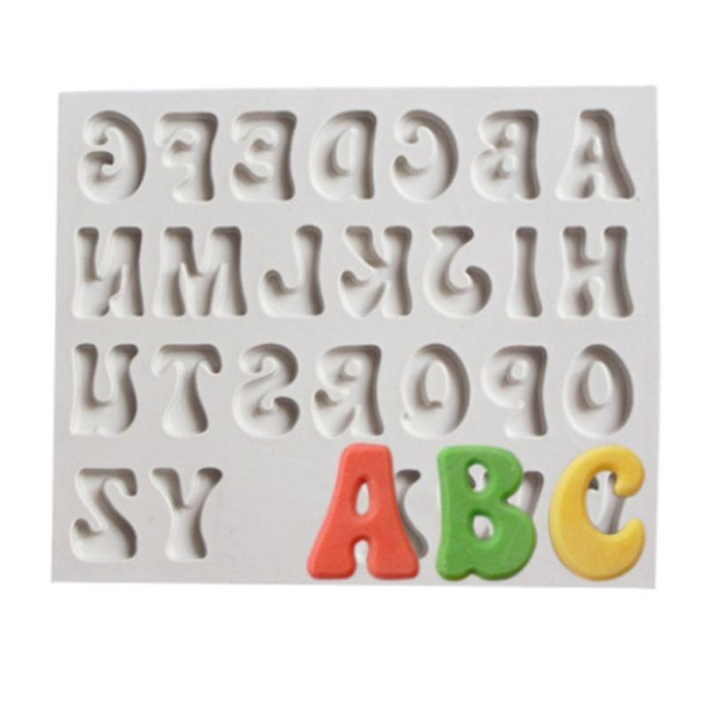 3D Letter Number Silicone Fondant Molds Chocolate Cake Molds Cake Decorating DIY Tools Jelly Cookies Baking Printing Mould