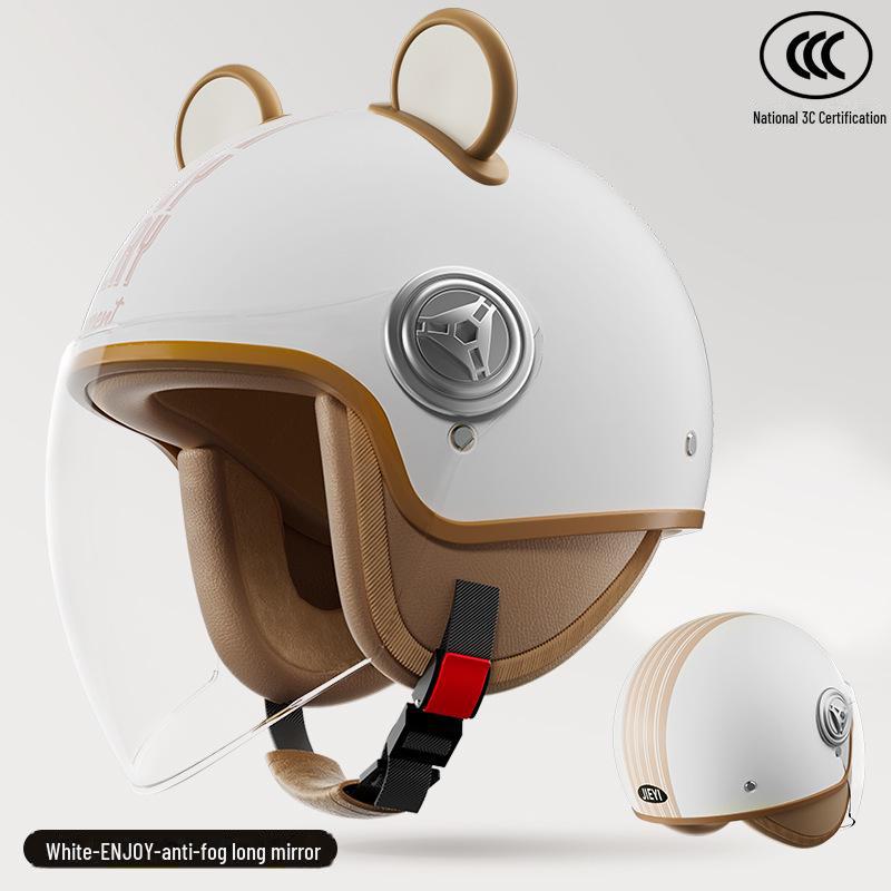 "Universal Retro Gray Motorcycle Helmet, 3C Certified for All Seasons"