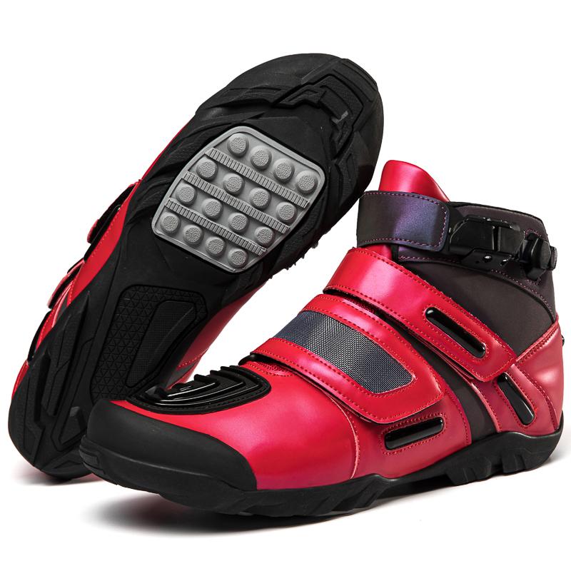 Herren Motorradschuhe Lässig Atmungsaktiv Motorradstiefel Paarstil Sommer Wasserdicht Höhenvergrößernd Motorradschuh
