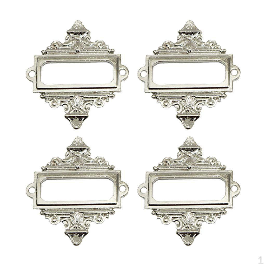 

Cabinet Decorative Card Tag Label Silver