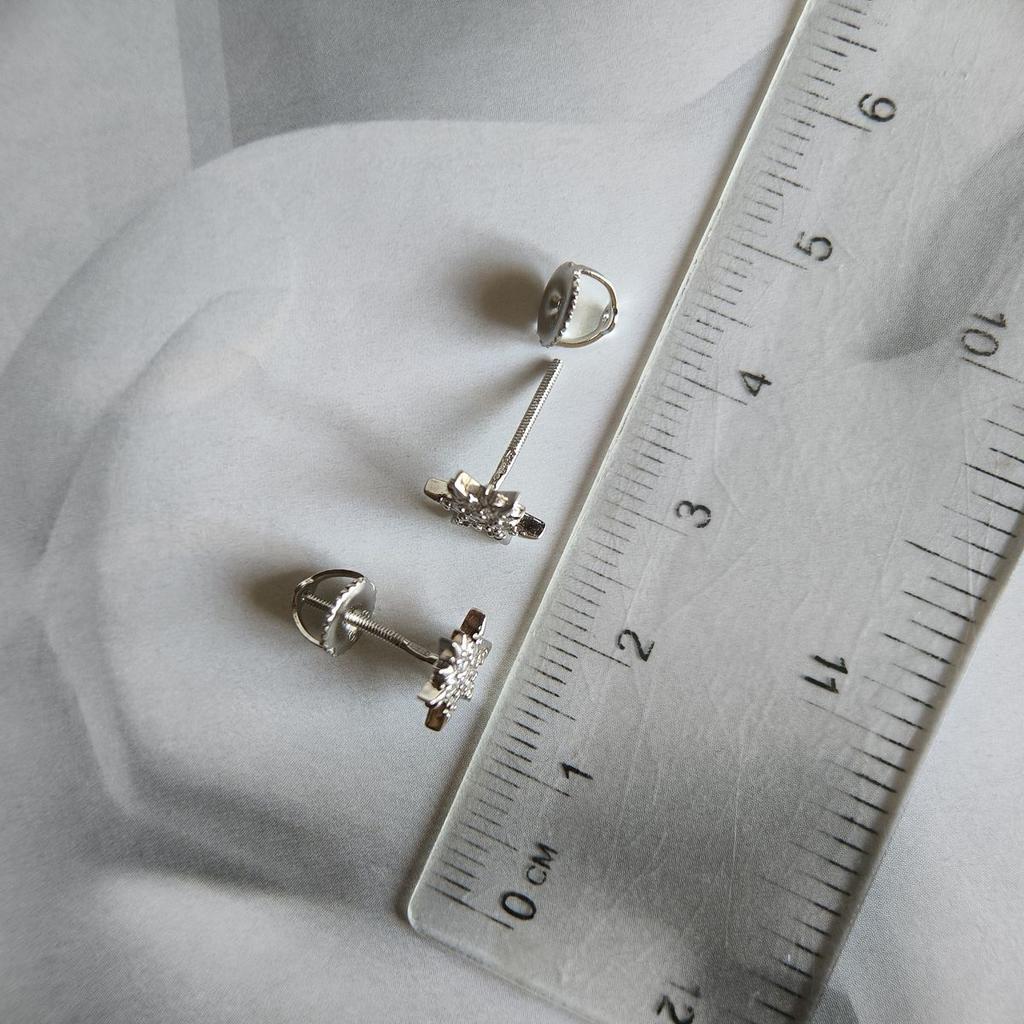 Silver Earrings with Cubic Zirkonia (2191674)