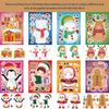 24pcs Christmas Puzzle Face Swap Stickers Creative DIY Dress Up Christmas Crafts for Children Student Gifts Rewards Supplies