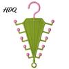 Sturdy Hook Clothes Hanger V-Shaped Hanging Rack with 10 Hooks Double Sided Hanger 360° Multifunctional Organizer Swivel Closet Organizer for Hats