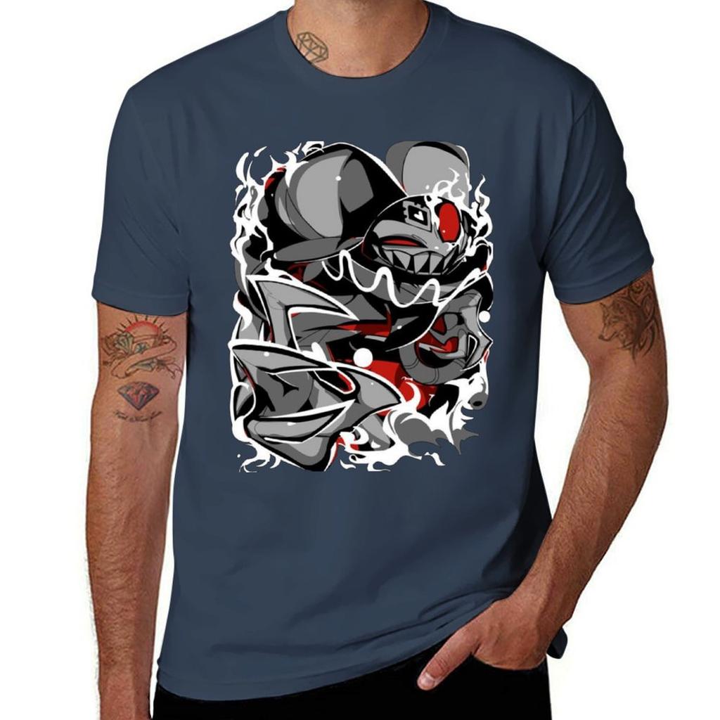 Fizzarolli Demon Design Helluva Boss Tshirt Street Art Print Tee Shirt Tshirt