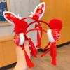 Headwear Chinese New Year Headwear Tassel Red Bow Hairband Simple Hanfu Hair Accessories  Party