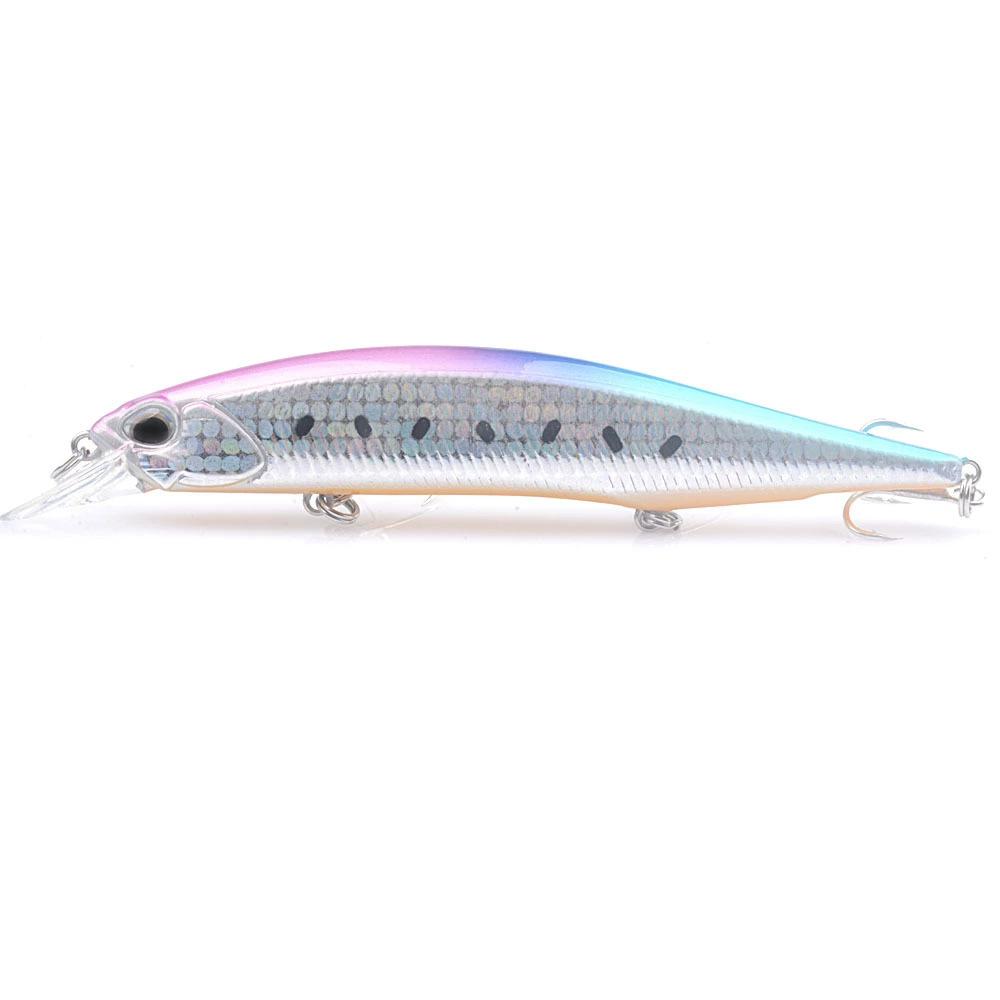 Long Cast Minnow Lure 13.4cm/17.5g Artificial Bait Sea Fishing Hard Lure with Owner Hook