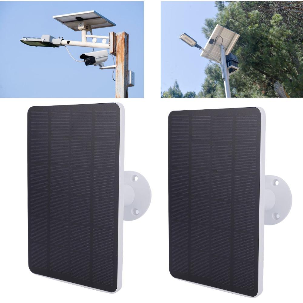 2pcs 4W Solar Charging Panel DC 5V Wireless Camera Solar Panel  For Security Camera