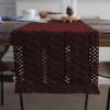 Solid Color Woven Tea Flag Hand Sewn Polyester Rectangular Table Runner and TV Cabinet Table Cloth Dining Table Wedding Decoration-1pcs