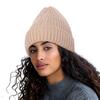 Winter Silk Satin Lined Beanie Hats Women Men Unisex Thick Chunky Cap Striped Warm Soft High Quality Cashmere Knitted Beanie Hat