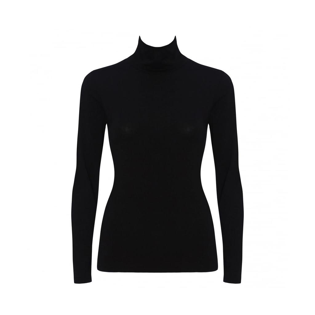Triumph Varm Høyhals Undertrøye med Ermer 0004 Størrelse L 5390, 1/4 (Ensfarget), (Svart),